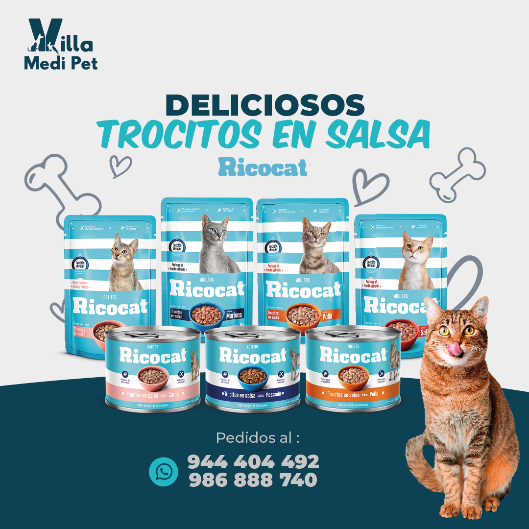 RicoCat Trozos en Salsa Pollo y Carne